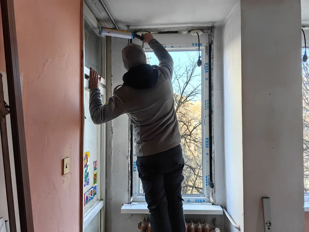 Обект Пловдив 22, Смяна на дограма, Обръщане с первази — снимка 4