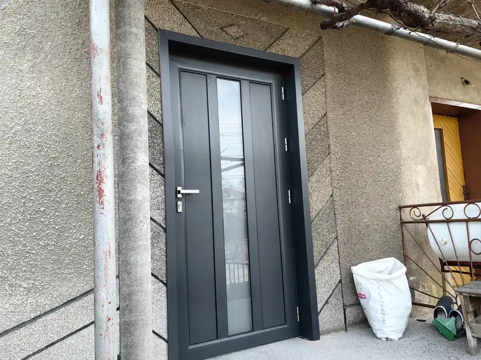 Обект Стамболийски 37, Входна врата, Обръщане с первази, Антрацит, Термоалуминий — снимка 8