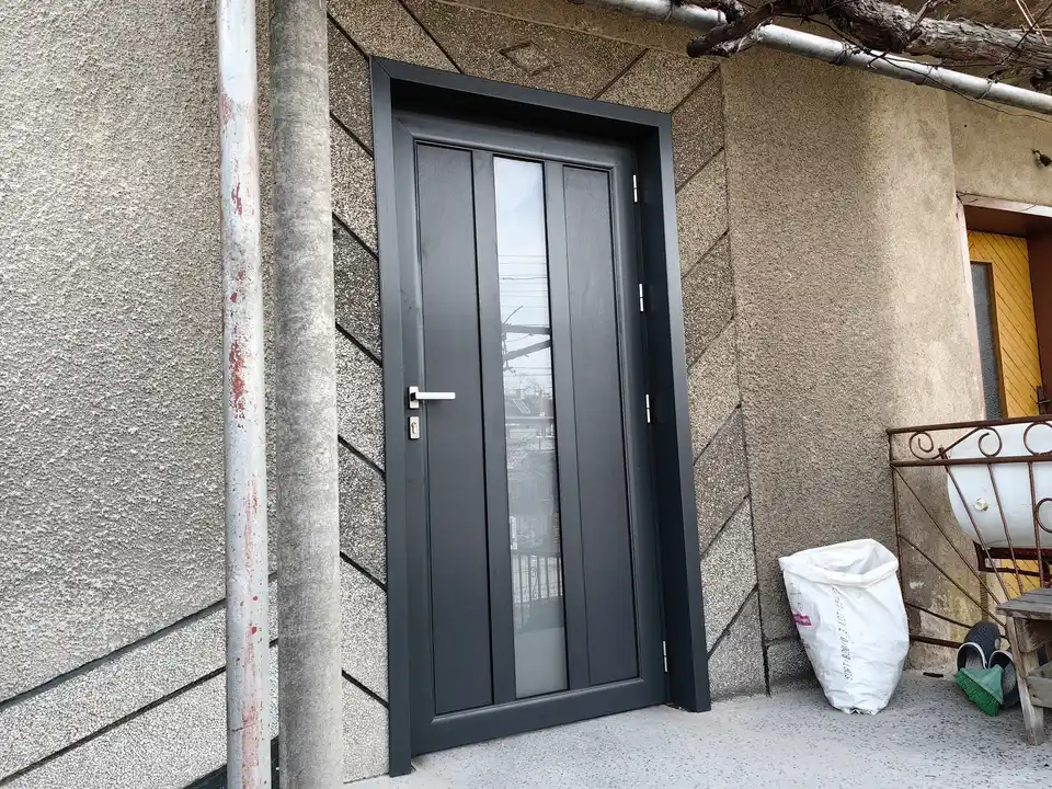 Обект Стамболийски 37, Входна врата, Обръщане с первази, Антрацит, Термоалуминий — снимка 9