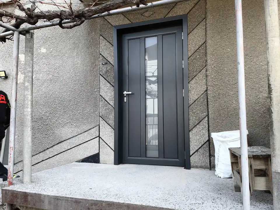 Обект Стамболийски 37, Входна врата, Обръщане с первази, Антрацит, Термоалуминий — снимка 10