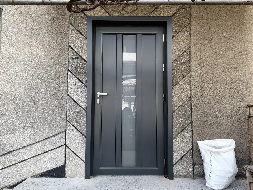 Обект Стамболийски 37, Входна врата, Обръщане с первази, Антрацит, Термоалуминий — снимка 11