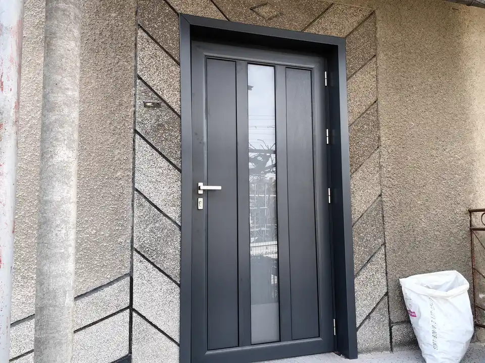 Обект Стамболийски 37, Входна врата, Обръщане с первази, Антрацит, Термоалуминий — снимка 13