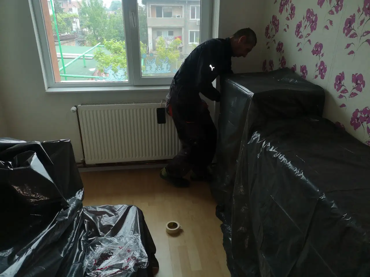 Обект Стамболийски 45, Смяна на дограма, Входна врата от Термоалуминий, Обръщане с первази, Кьомерлинг 76, Троен ст-ет, ПВЦ Дистанционери — снимка 22