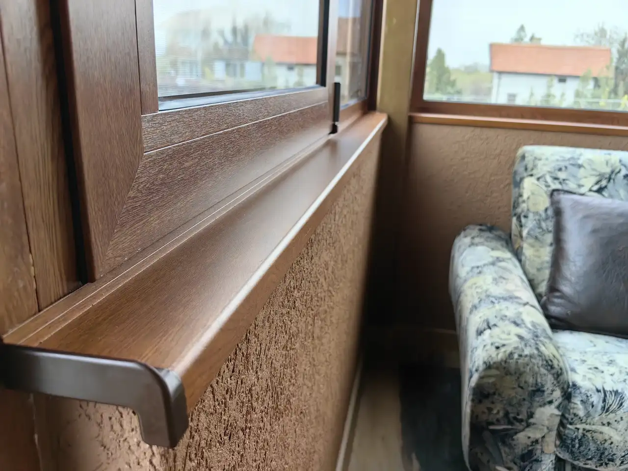 Стамболийски, Обект 11, Усвояване на тераса, Оформяне с первази, Термоалуминий, Троен ст-ет, ПВЦ Дистанционери — снимка 25