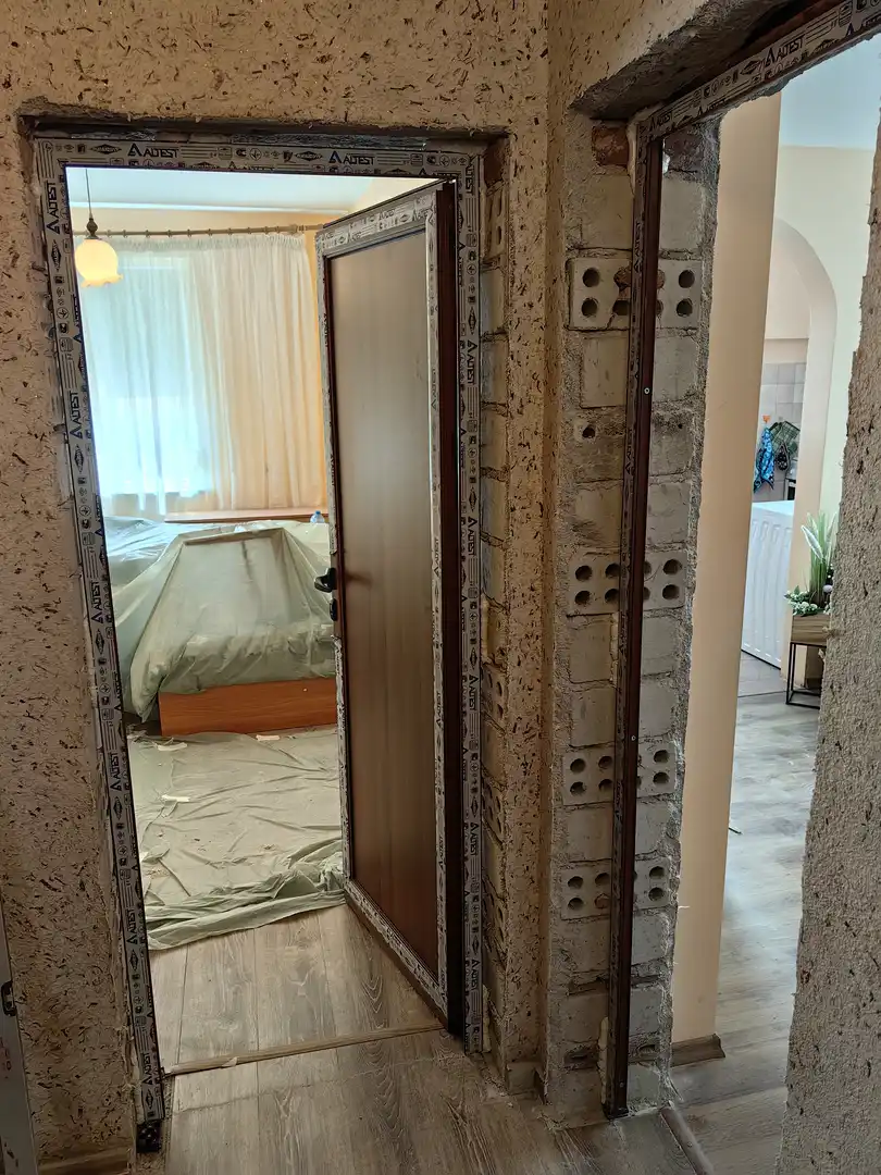 Стамболийски, Обект 32, Подмяна вътрешни врати, Обръщане с первази — снимка 17