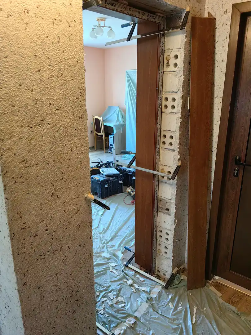Стамболийски, Обект 32, Подмяна вътрешни врати, Обръщане с первази — снимка 22