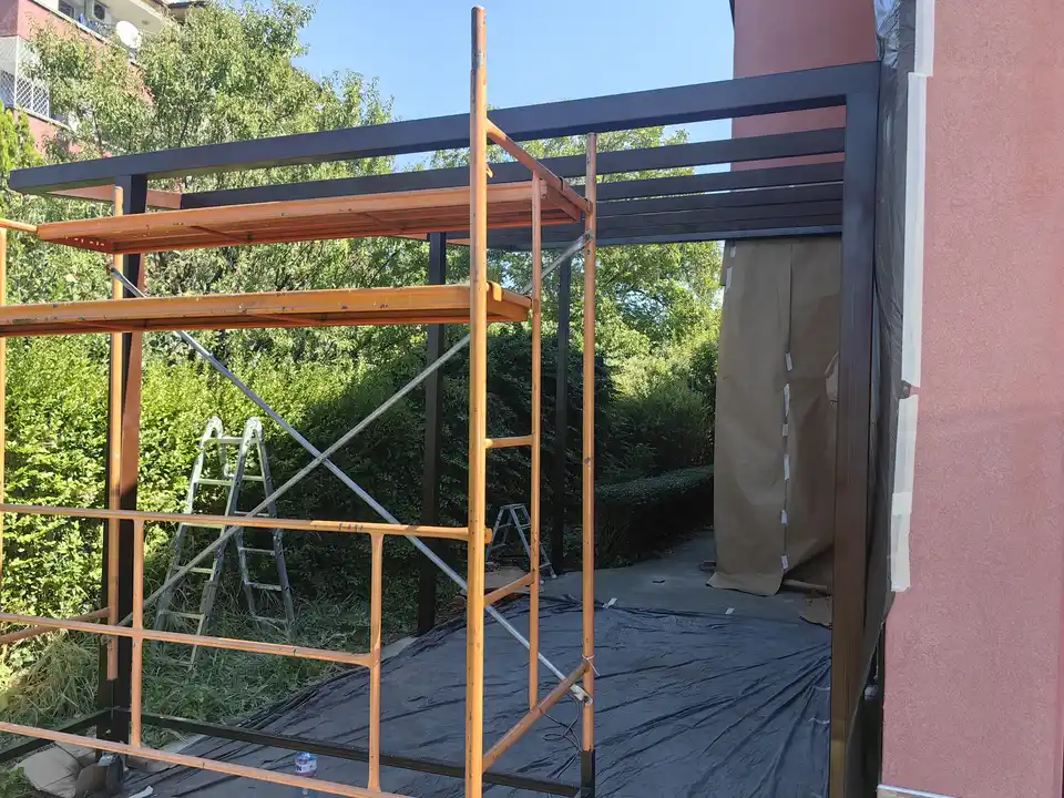 Стоманени навеси, Гаражи, Магазини — снимка 12